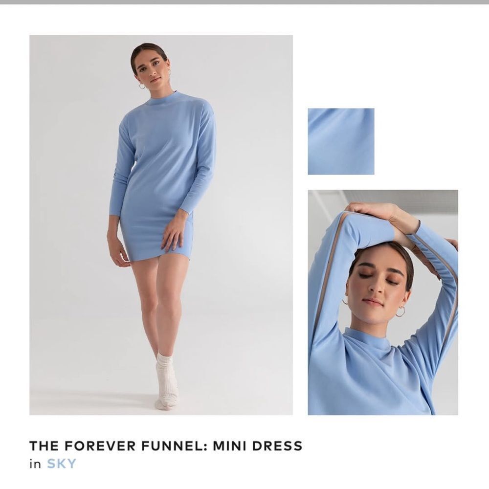 KADA The Funnel Long Sleeve Sweater Mini Dress